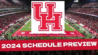 Houston 2024 College Football Schedule Preview/Projected Record