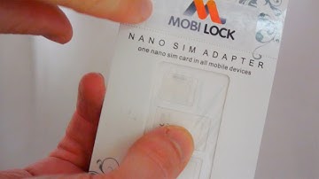 The Mobi Lock (Noosy) 3 in 1 Sim Card Adapter Kit for Smartphones