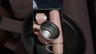 Vacuum Flask Set, Vaccum Bottle 500ml,12hours hot / 12 hours Cold #meesho #unboxing #unboxingvideo