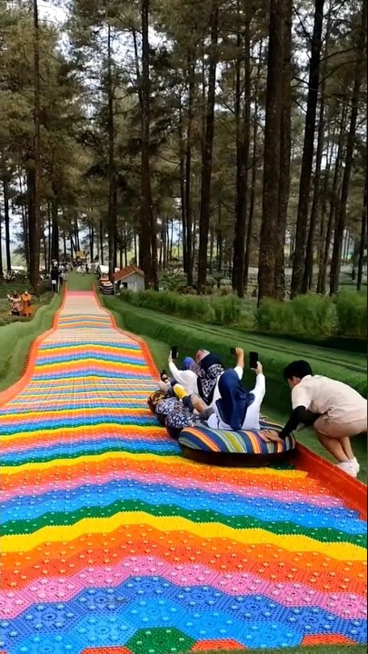 20 Detik Bayar 15 Ribu Ngantrinya 2 Jam SLEBEWWW #tiktok #mountainslide