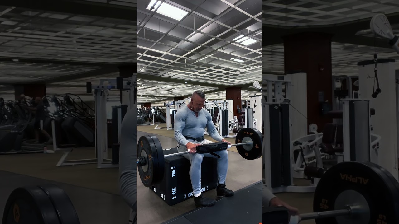 Seated calf raises with a barbell or a great way to work your calves