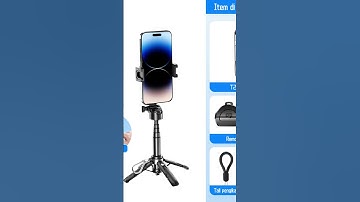 Cek TNW T26 Extendable Grip Tripod Mini Selfie Stick Remote Control Tripod 3 In 1 Tongsis Tripod Blu