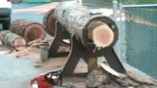 The chainsaw guy log testing Husqvarna 51