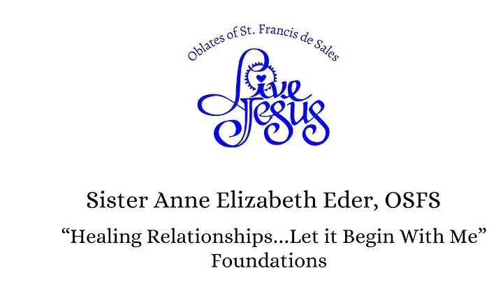 Live Jesus! 2022: Sister Anne Elizabeth Eder, OSFS...
