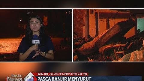 Penampakan Kolong Jembatan Kalibata Penuh Sampah Pasca Banjir - BIM 09/02