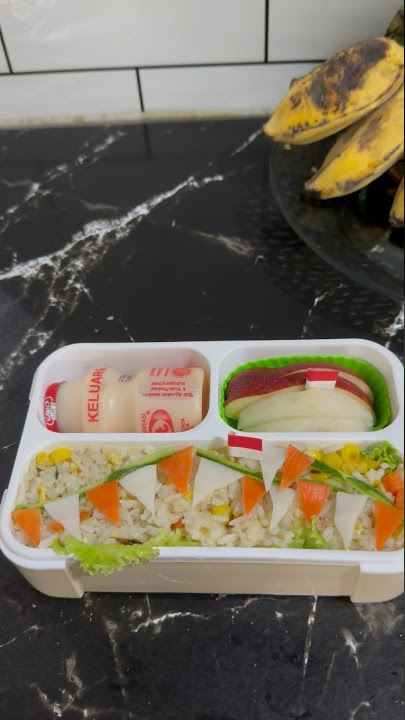 Bekal 17 agustus 🇮🇩#bekalanak #bekalsekolah #bento #bentobox #17an #17agustus #nasigoreng #masak