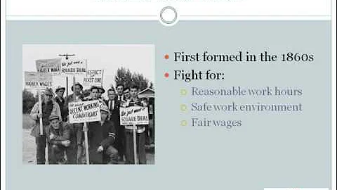 Lesson 2.1 - The Growth of Labor Unions