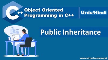 Public Inheritance in C++ | Object Oriented Programming in Urdu/Hindi
