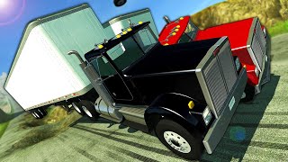 Insane Diesel Truck Downhill Races & Crashes! - BeamNG Gameplay Race & Crashes screenshot 3