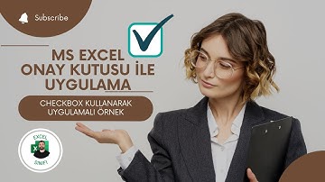 MS Excel Onay Kutusu ile Uygulama- CheckBox