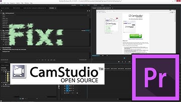 Fix: problems editing CamStudio videos in Adobe Premiere