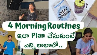 4 Best Morning Routines for Success and Happiness: Habits to Improve Your Day | Telugu motivational