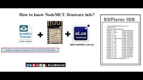 ESP8266 NodeMCU - How to know NodeMCU firmware Module info?