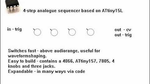 4 step analogue sequencer diy