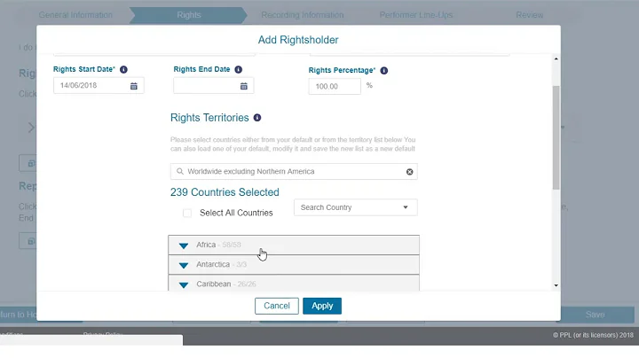 How to register repertoire with PPL: Registering a...