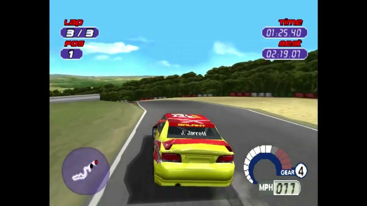 Jarrett labonte stock car racing 2000 psx ps1 playtrough part 1