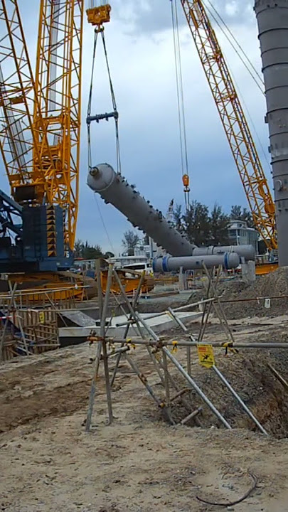 Tandem crane 600Ton lifting vessel RDMP Balikpapan #rdmp #rdmpbalikpapan #pertamina #shorts