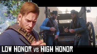 Low Honor Vs High Honor - Arthur Tells John To Leave The Gang Good Vs Bad Rdr2