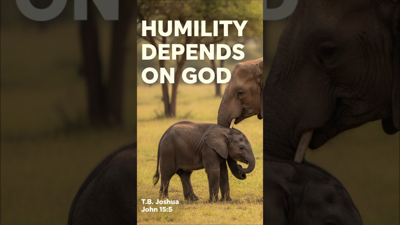 HUMILITY DEPENDS ON GOD | T.B. Joshua and John 15:5