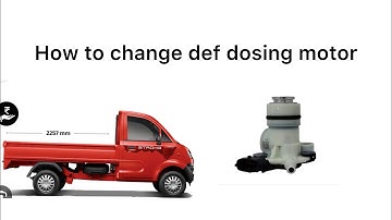 Mahindra jeeto def dosing motor module change E22 def error no start 77km dtc p204F