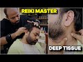 REIKI MASTER Deep Tissue Head Massage ASMR #IndianBarber #sensoryoverload #relaxtion