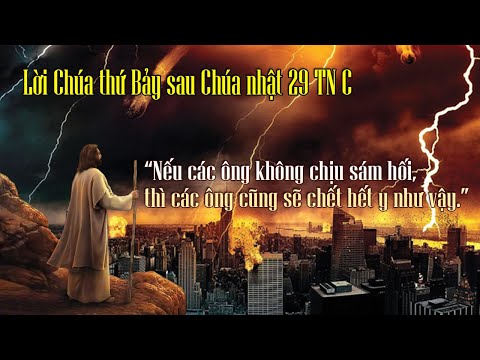Video Bài giảng Lời Chúa thứ bảy sau Chúa nhật 29 thường... - youtube