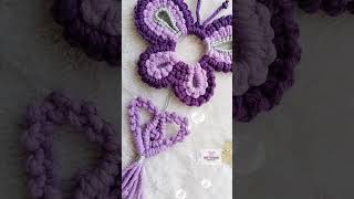 Boho Macrame Hanging | Macrame Butterfly | #shorts #ytshorts #macrameheart #butterfly #viral