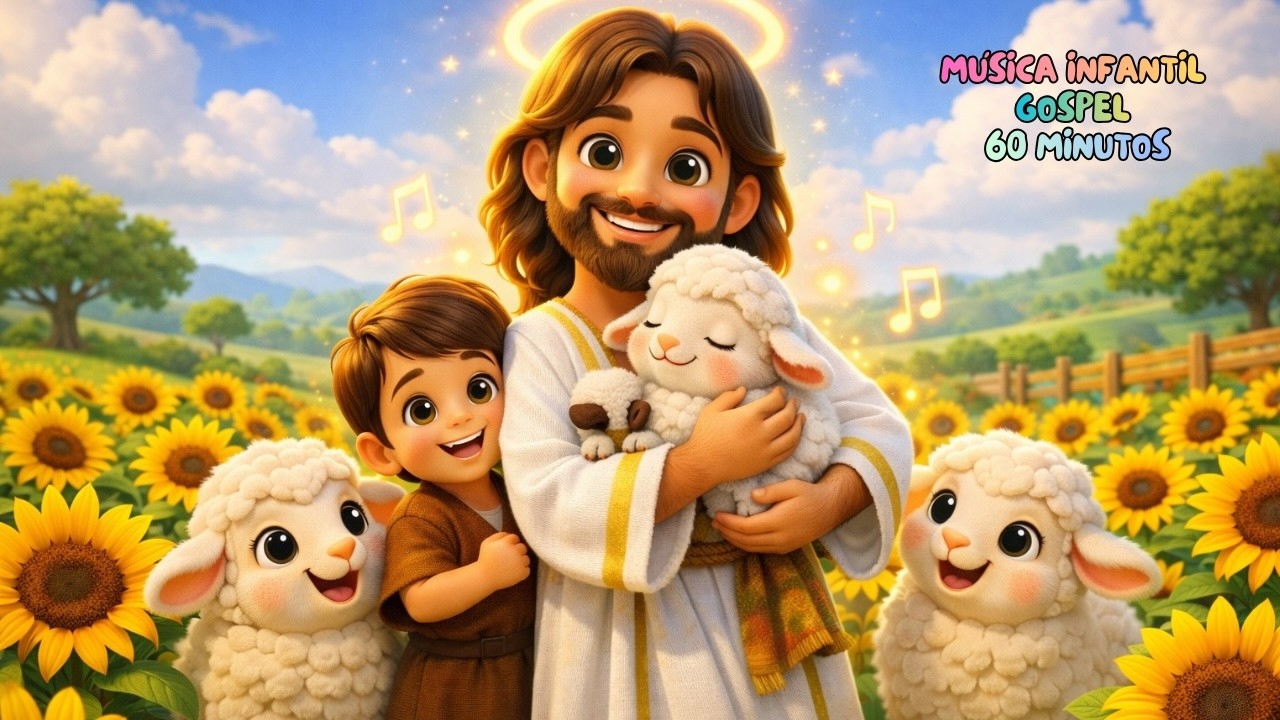 1 Hora de Música Gospel Infantil | Jesus é Meu Bom Pastor | Canção Infantil | Louvor para Crianças
