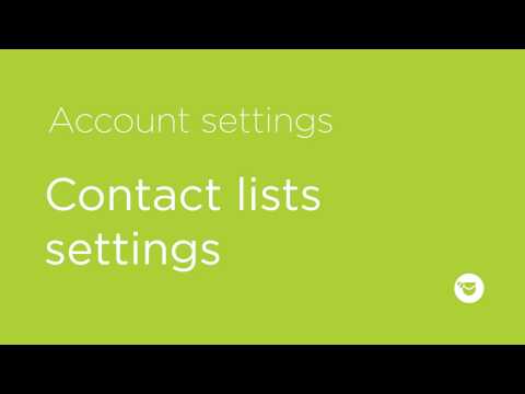 Settings 4  Contact list settings