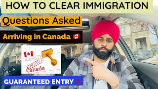 Canada Immigration Questions Asked at Airport || International Students | Toronto