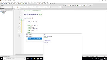 Codeblocks C++ Tutorial #1 - Display numbers (cout & cin)
