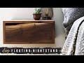 DIY Floating Nightstands With Storage Drawer