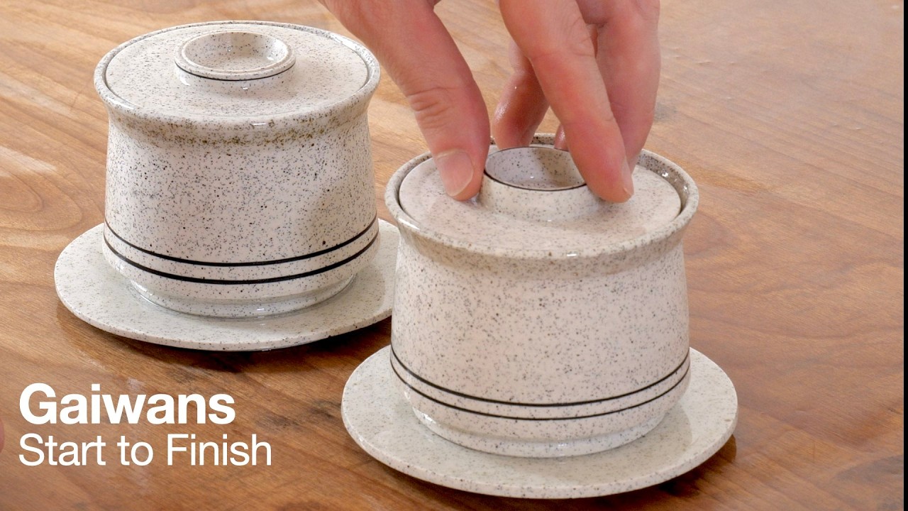 Throwing, Trimming, and Firing a Pair of Gaiwans