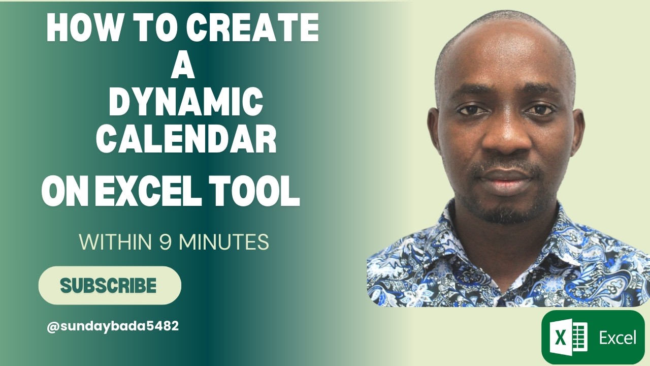 How To Create a Dynamic Calendar in Excel Using Modern Functions - YouTube