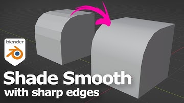 Blender Shade Smooth with sharp edges | Remove Shade Smooth | Shade Auto Smooth