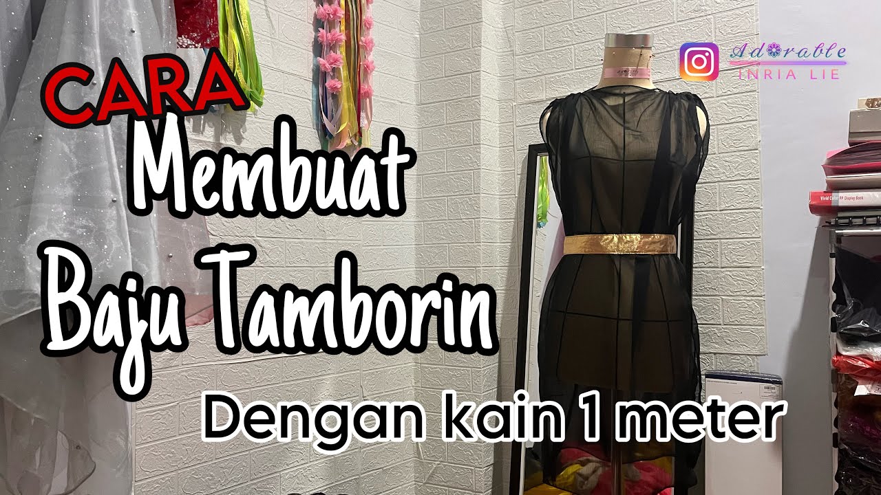 Cara membuat Baju Tamborin Hanya 1 meter - TUTORIAL TAMBOURINE COSTUME
