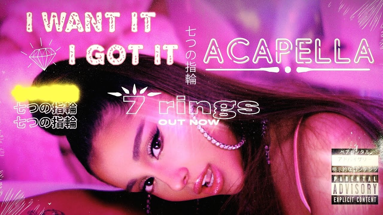 Ariana Grande - 7 Rings - Acapella Version - YouTube