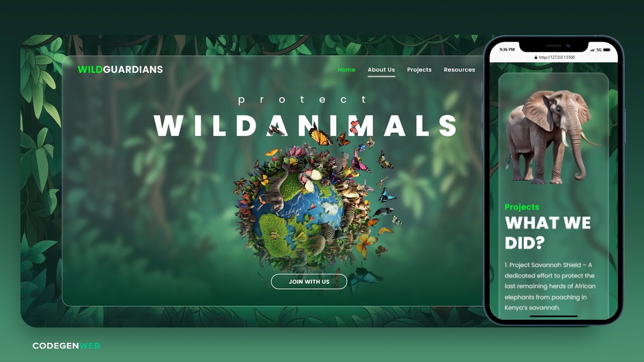 How to make an Animated Website using HTML & CSS – Making it Responsive ...