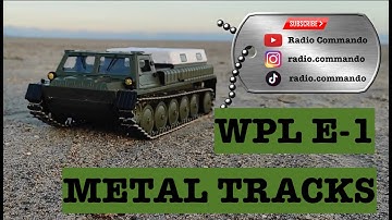 WPL E1 Metal tracks on the sand #radiocommando