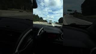 Driving on I-490 with infrastructures and bridges in Downtown Rochester transformation corridor ASMR