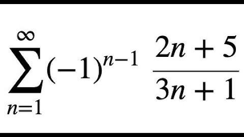 Calculus II: Series: Absolutely convergent, conditionally convergent or divergent (example 8/8)