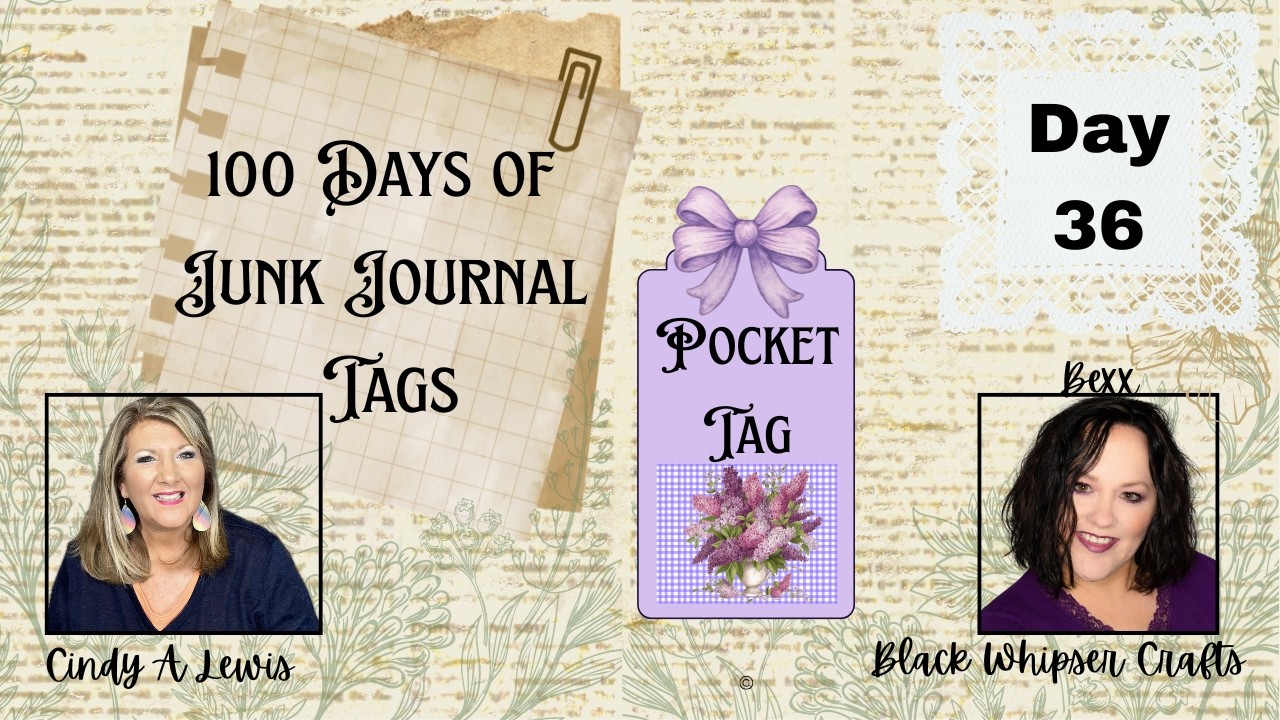 100 дней бирок для скрапбукинга 🏷️ День 36 🏷️ Карманная бирка
