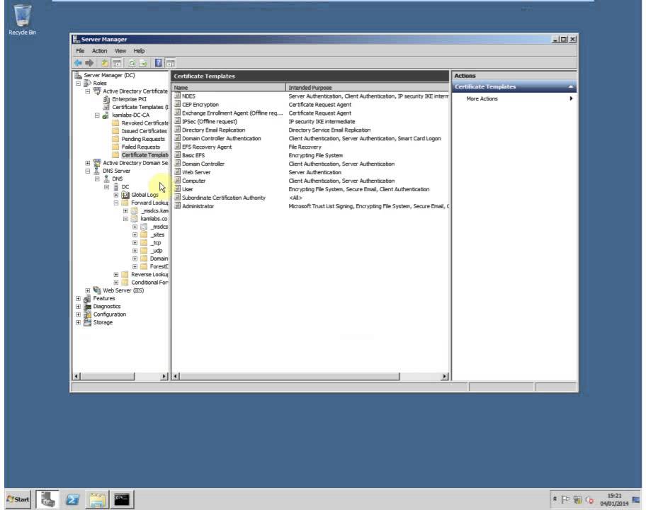 Cisco ASA Anyconnect Certificate Auth SCEP Setup Cert Templates