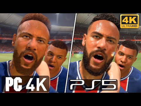 FIFA 21 PS5 Next Gen Vs PC 4k Ultra Settings - Graphics, Gameplay, Player Animation!