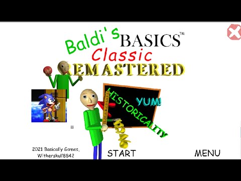Baldi"s Basics Classic REMASTERED But 8 Notebook | Baldi's Basics Mods