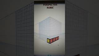 Draw rubic cube in Perspective grid in Adobe Illustrator #Shorts Details