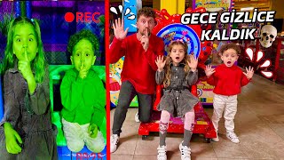 GECE GİZLİCE EĞLENCE MERKEZİNDE KALDIK !! KUZEY ELİF YAKALANDIK!! دي دي ميدو - لولو | قناة وناسة