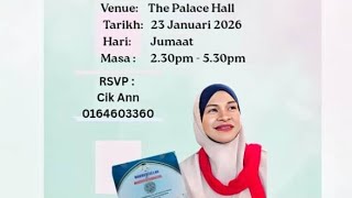 KULIAH PENGAJIAN MUSLIMAT DI THE PALACE HALL GRAVITAS, BUKIT MERTAJAM