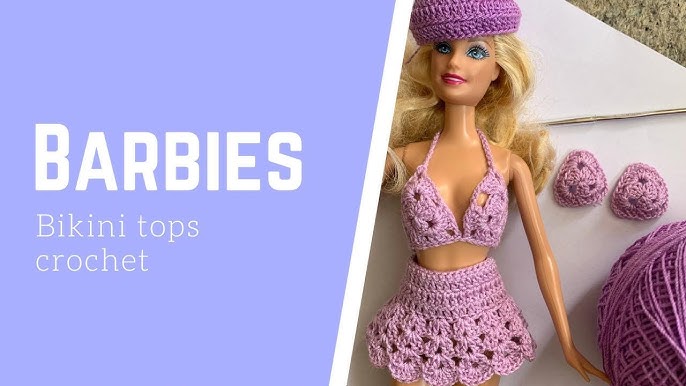 Como fazer Vestido para Barbie em Crochê - Uma Receita, 3 modelos  diferentes - Passo a Passo 