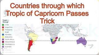 Trick Tropic of Capricorn countries